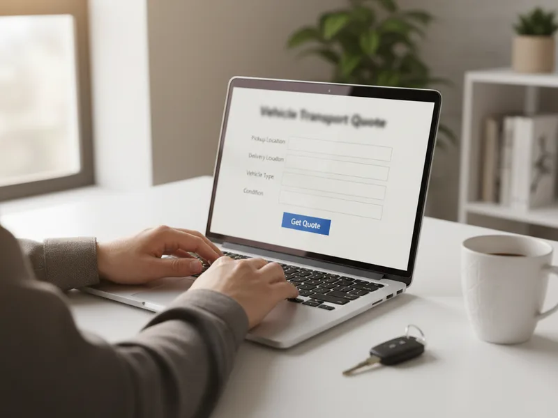 Door-to-door auto transport quote — booking a shipment online
