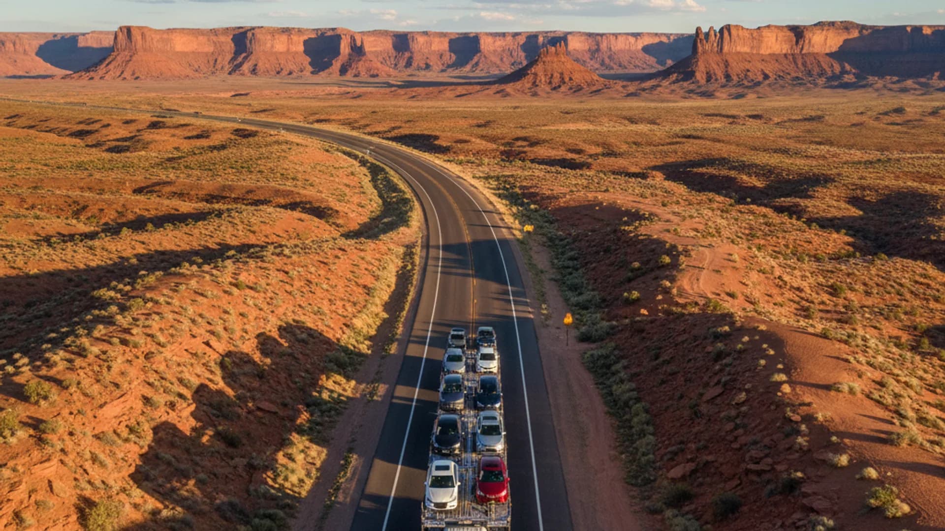 Ship From Any State — auto carrier loading vehicles for nationwide door-to-door delivery