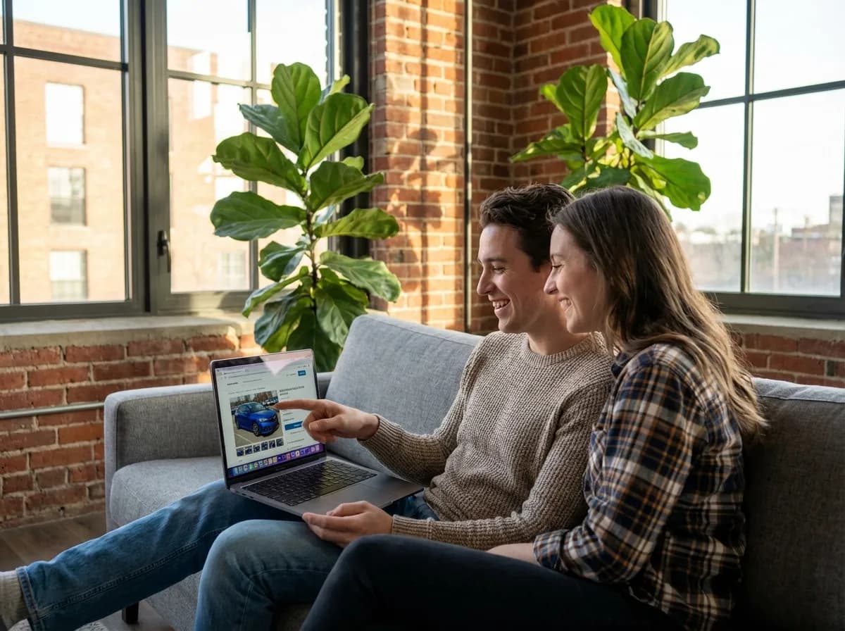 Online car buyer open transport — Carvana-purchased Honda Accord loaded on multi-car open carrier