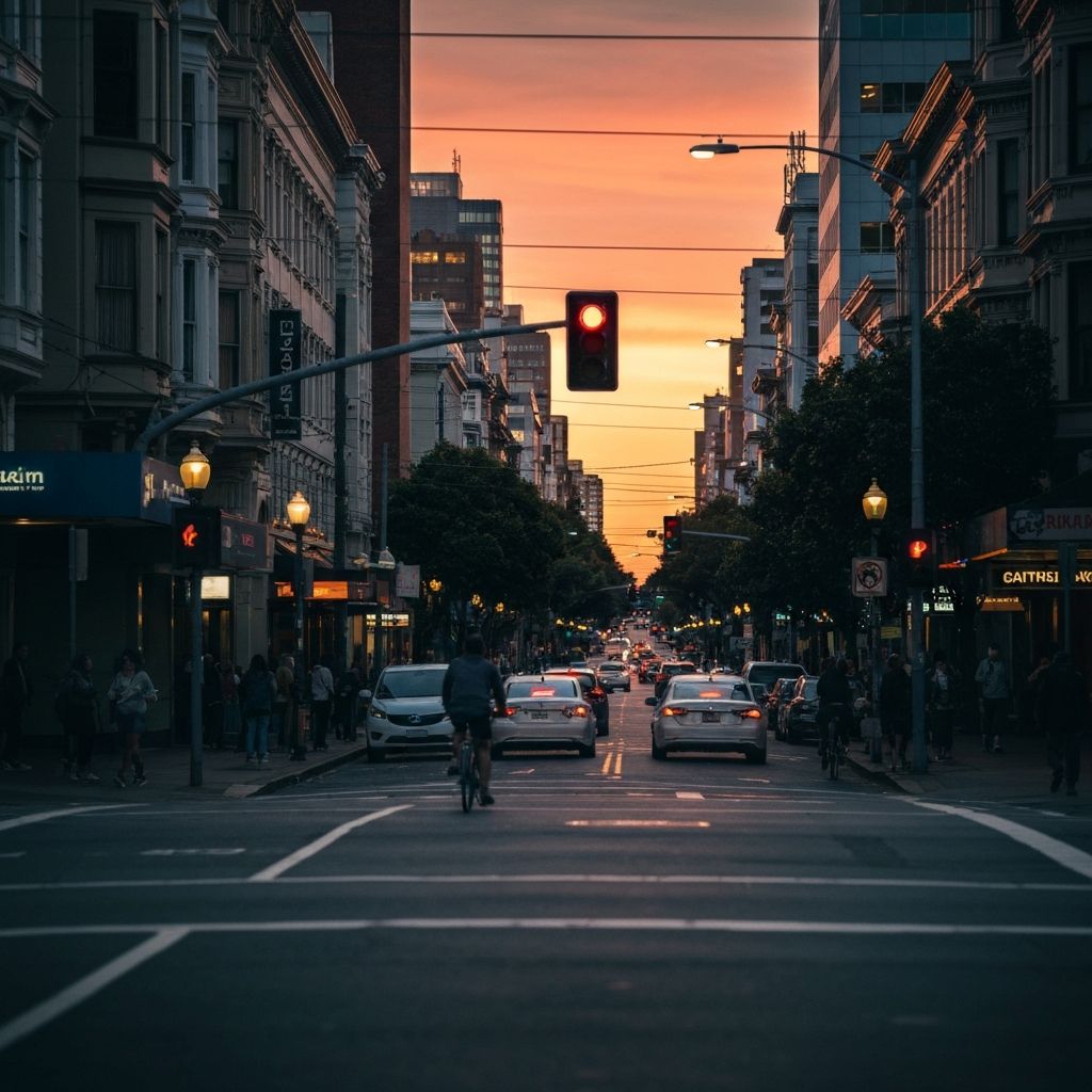 Scott's Auto Carrier truck transporting sedans on highway at sunset
