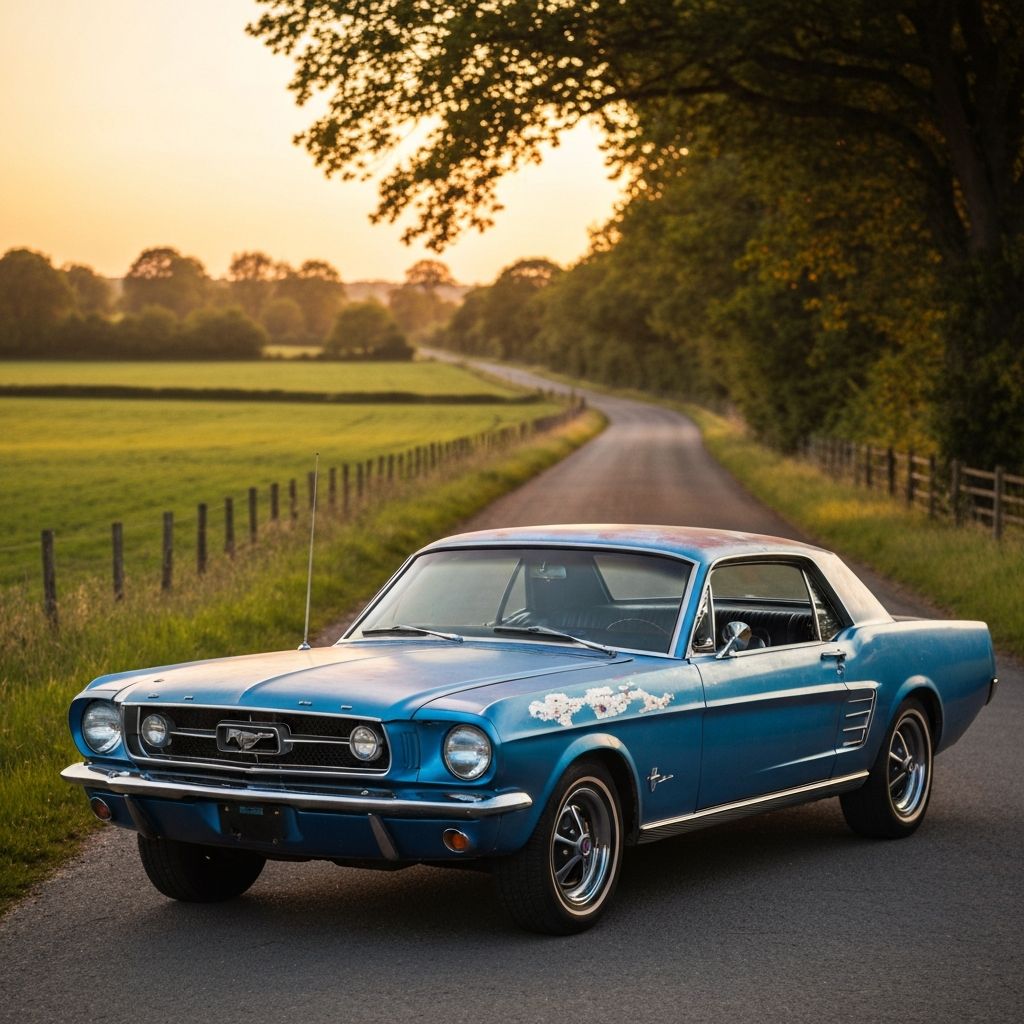 Vintage barn find classic car ready for transport